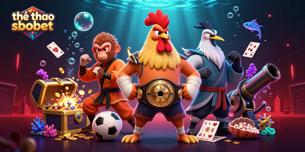 Experience thrilling sports betting action with thể thao sbobet in this vibrant 3D illustration.