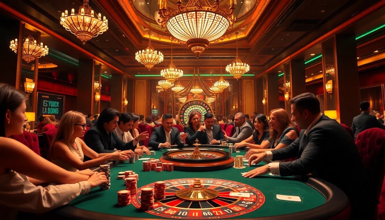 Exciting poker action unfolding at the table, showcasing the thrill of https://xx88.promo/ gambling experience.