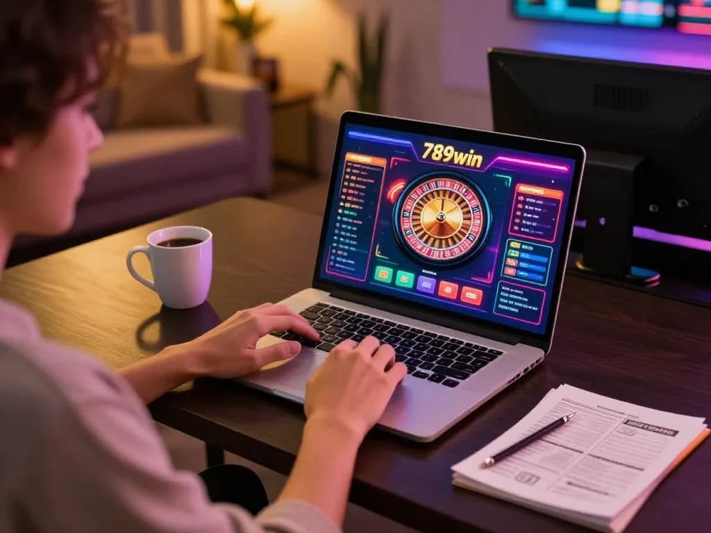 Engaging online casino gameplay on 789win with colorful gaming interface and roulette wheel.