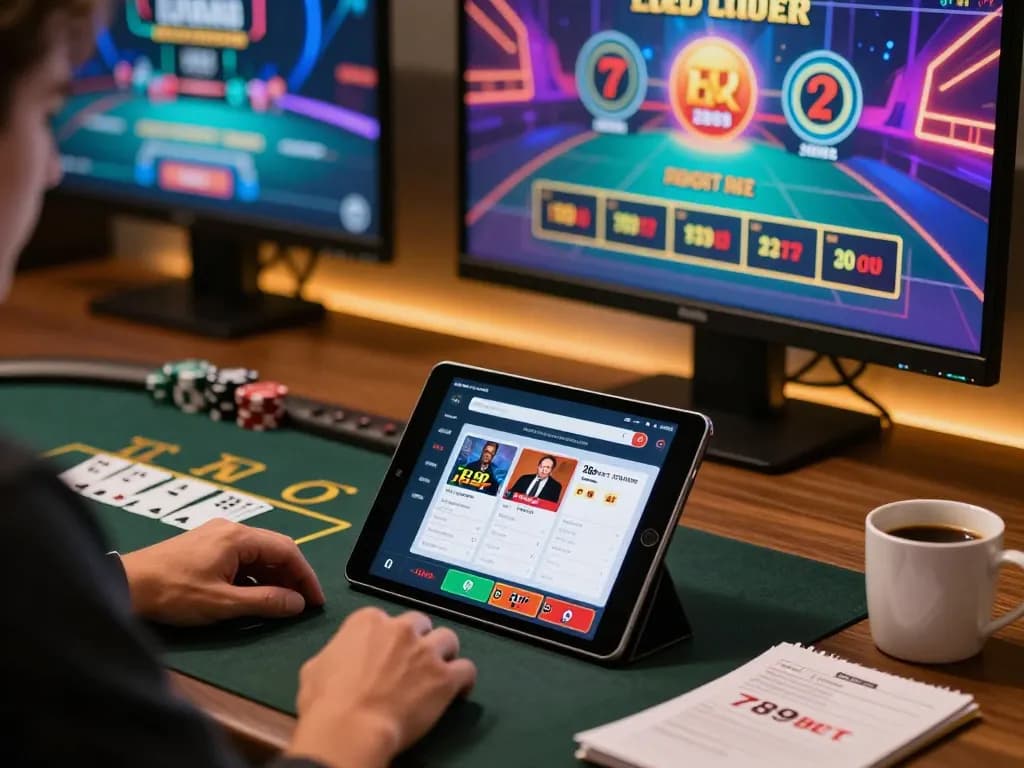 Players enjoying live dealer games on 789bet's online platform with an engaging and dynamic atmosphere.