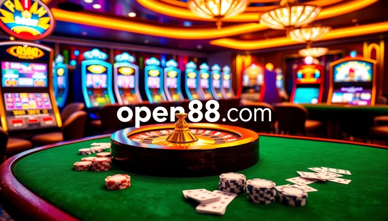 Experience thrilling gameplay at open88 com with vibrant casino elements and luxurious ambiance.