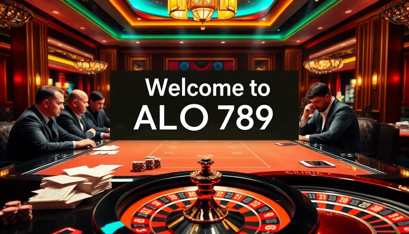 Engaging gamblers at ALO 789 poker table, showcasing excitement and betting action.