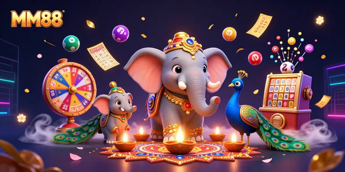 Engage with MM88 through vibrant lottery elements in a lively casino atmosphere