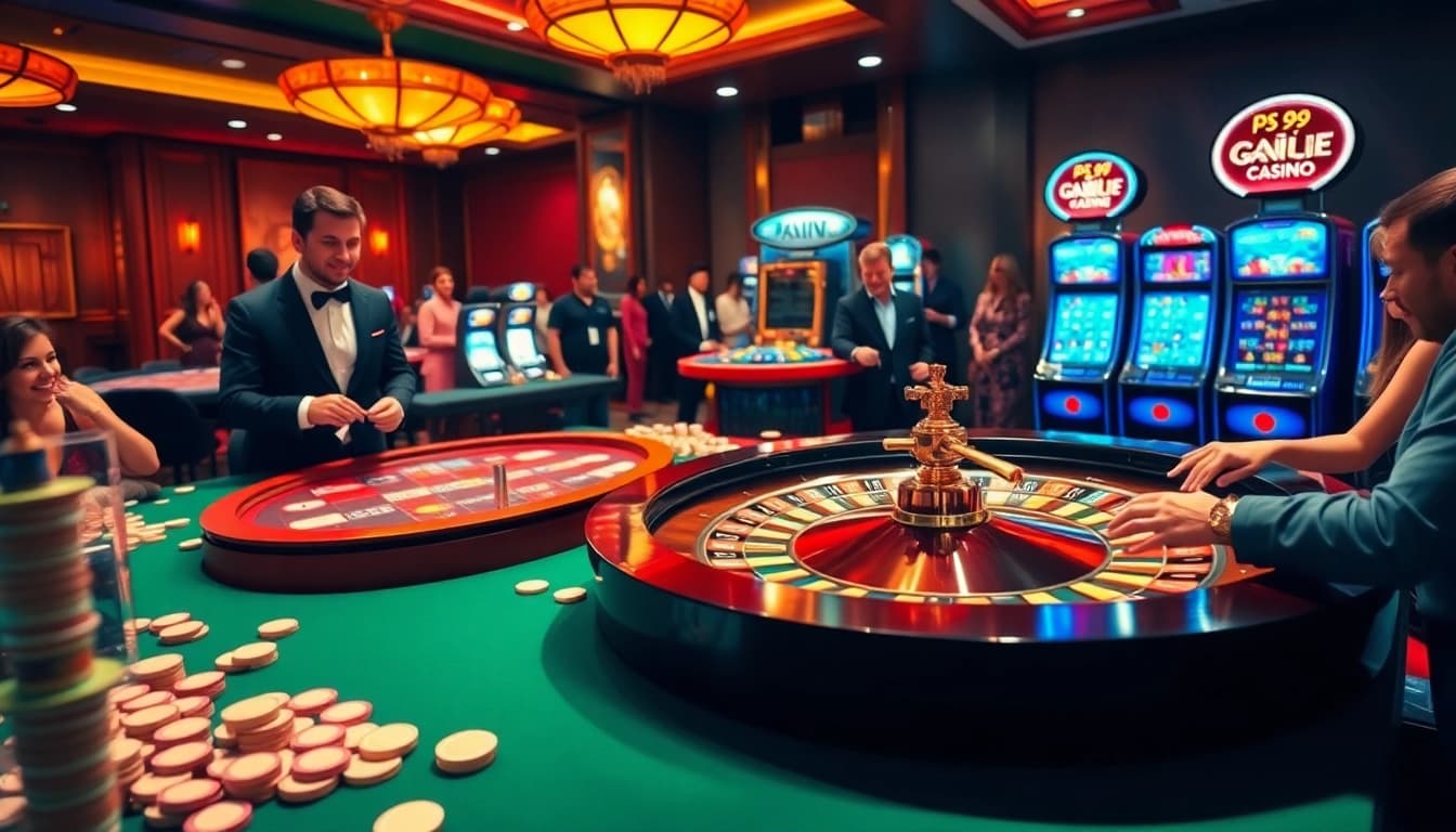Experience thrilling moments at PS99, where players enjoy roulette, poker, and state-of-the-art slots.