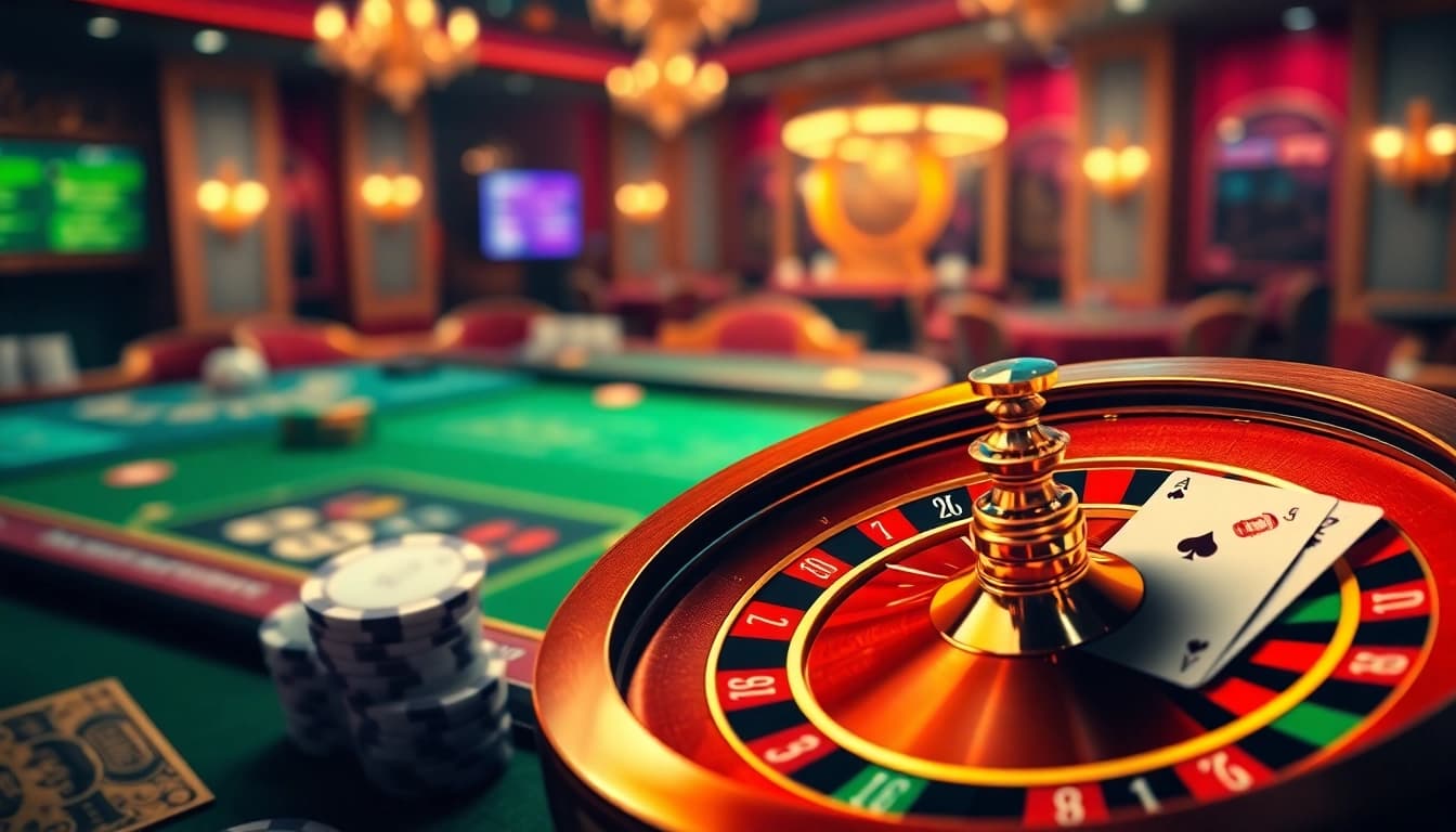 Experience thrilling online gambling at https://thabet.baby/ with interactive casino elements and vibrant atmosphere.