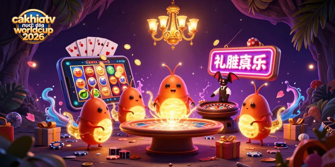 Cakhiatv trực tiếp worldcup 2026 brings exciting online gambling with colorful casino elements, immersive experience.