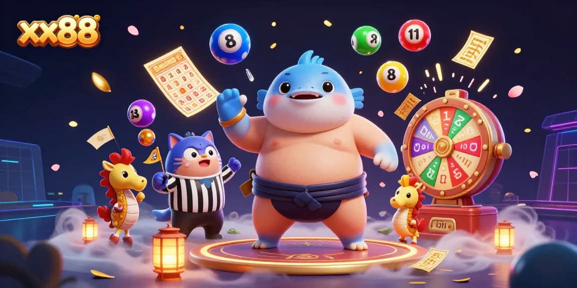 Experience the thrill of winning at xx88 with engaging gambling elements in a vibrant scene