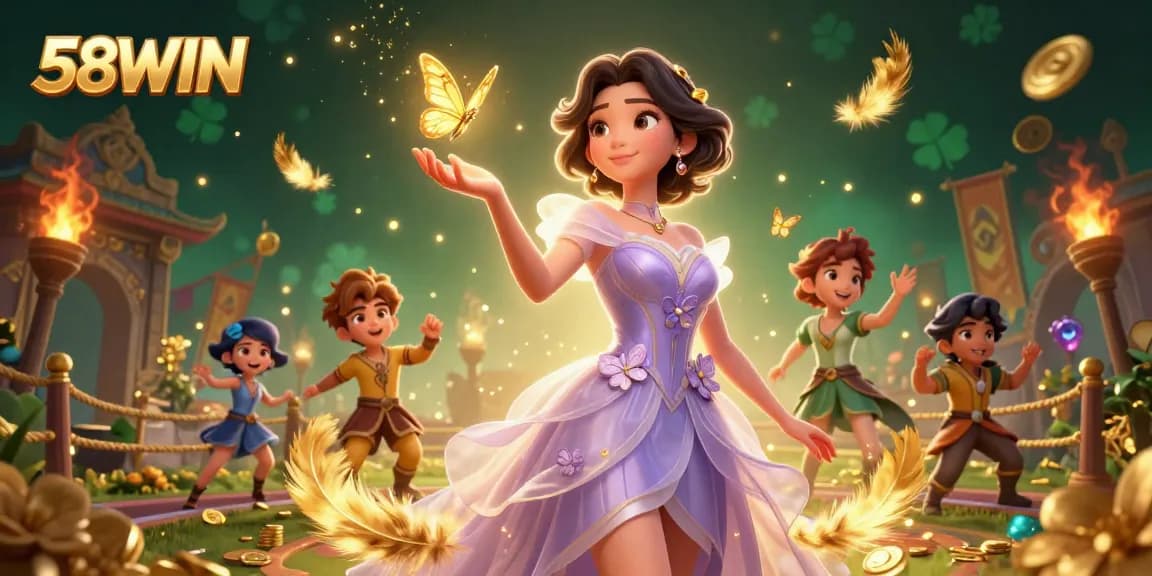 Experience the thrill of 58WIN's immersive casino world with stunning visuals and vibrant characters.
