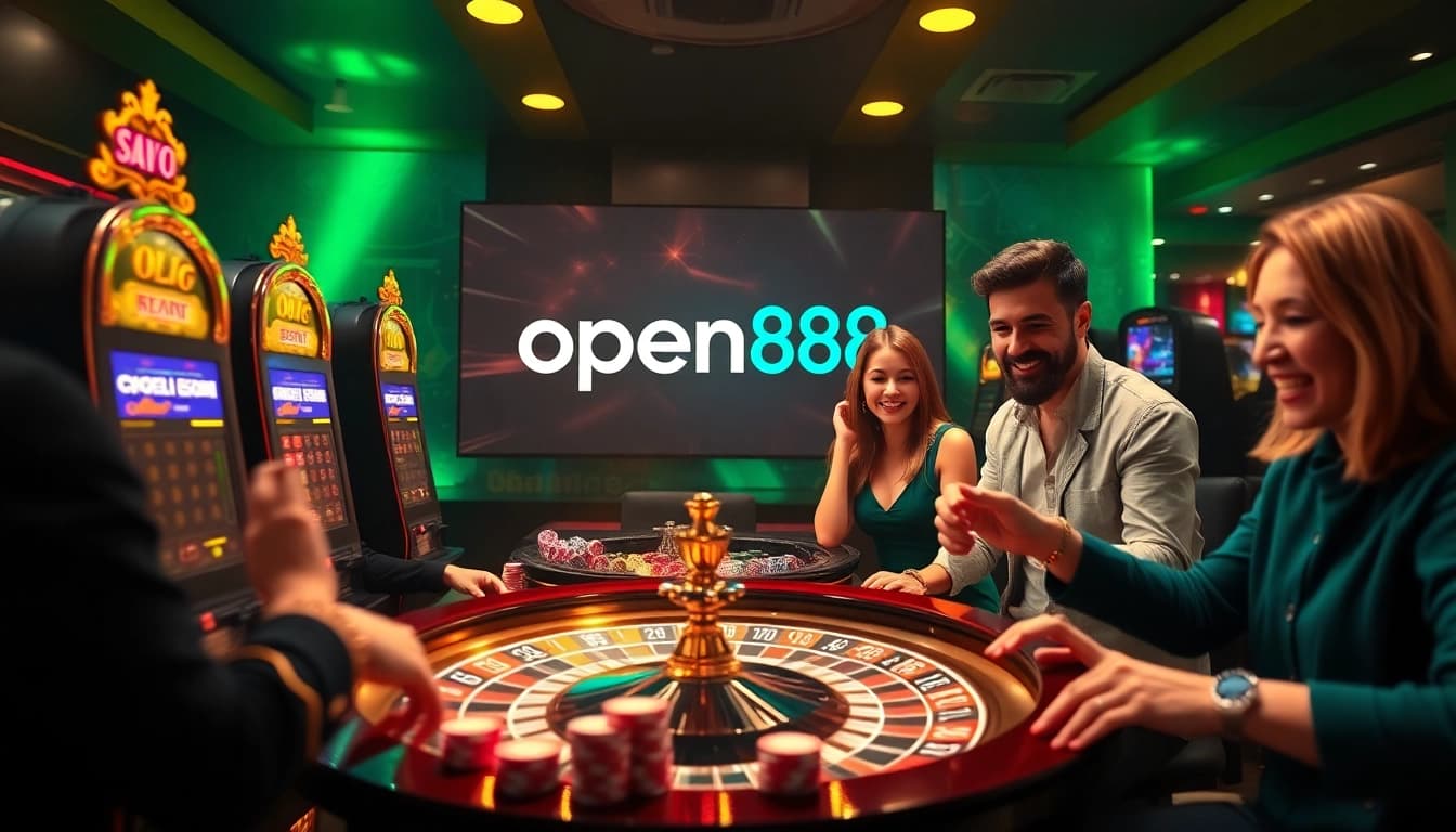 Experience the thrill of gambling at open88 with lively slot machines and poker action.