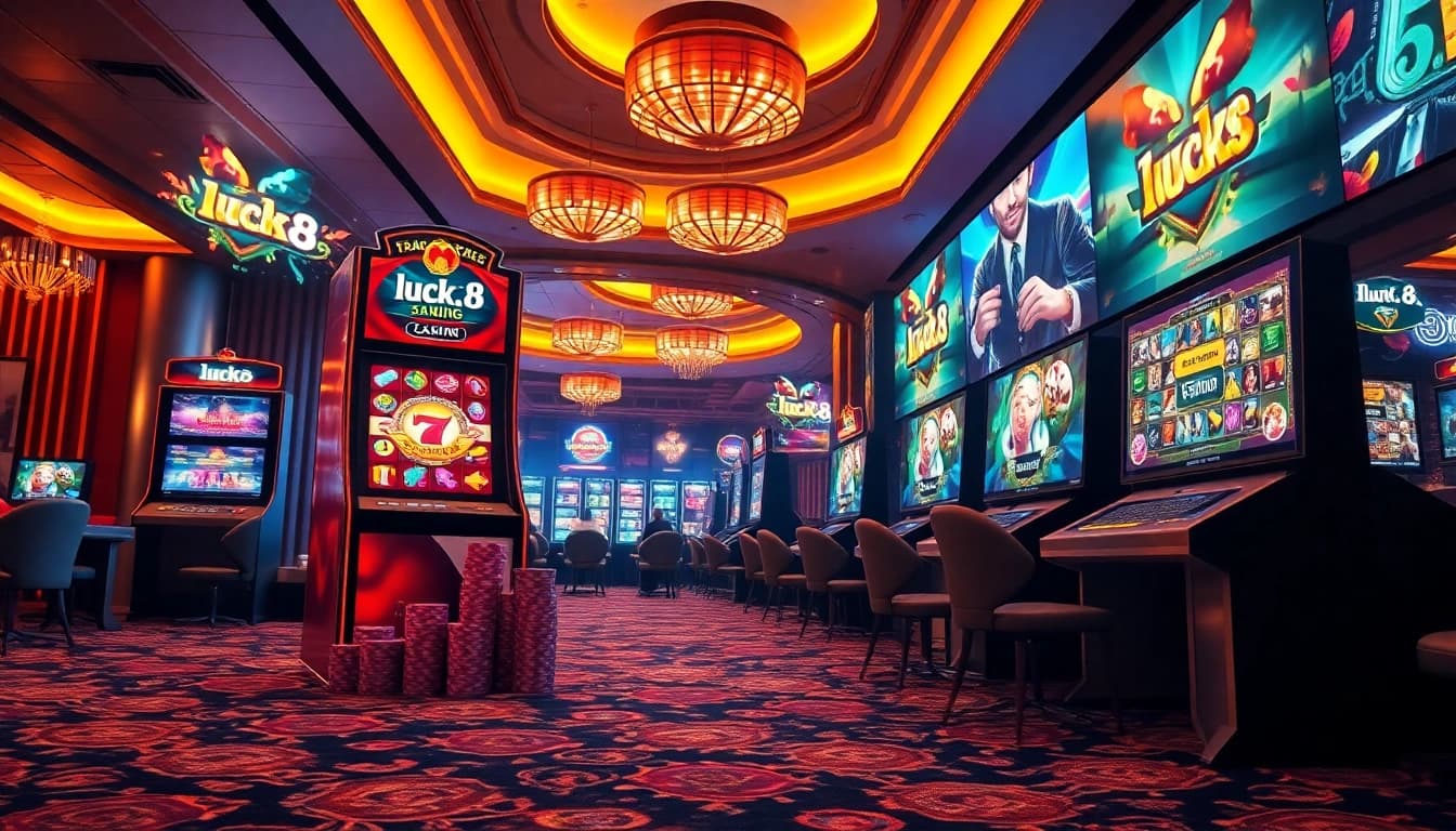 Experience the excitement of luck8 đăng nhập at a lively online casino interface featuring engaging games and betting options.