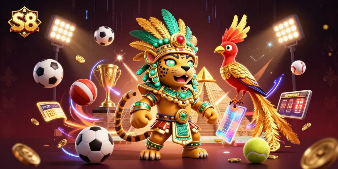 Experience thrilling sports betting with S8's vibrant casino atmosphere and dynamic gameplay elements.