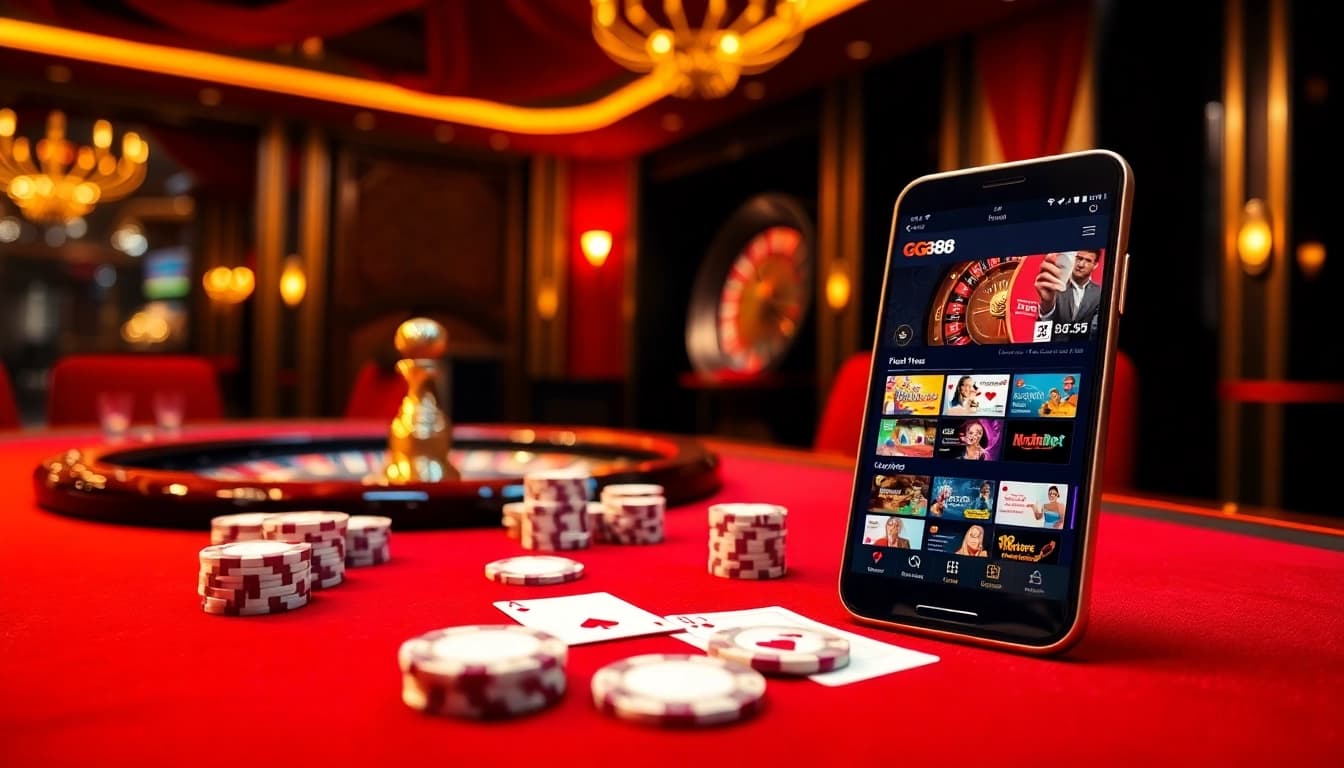 Experience the thrill of GG88 with luxury casino gaming and elegant poker setup.