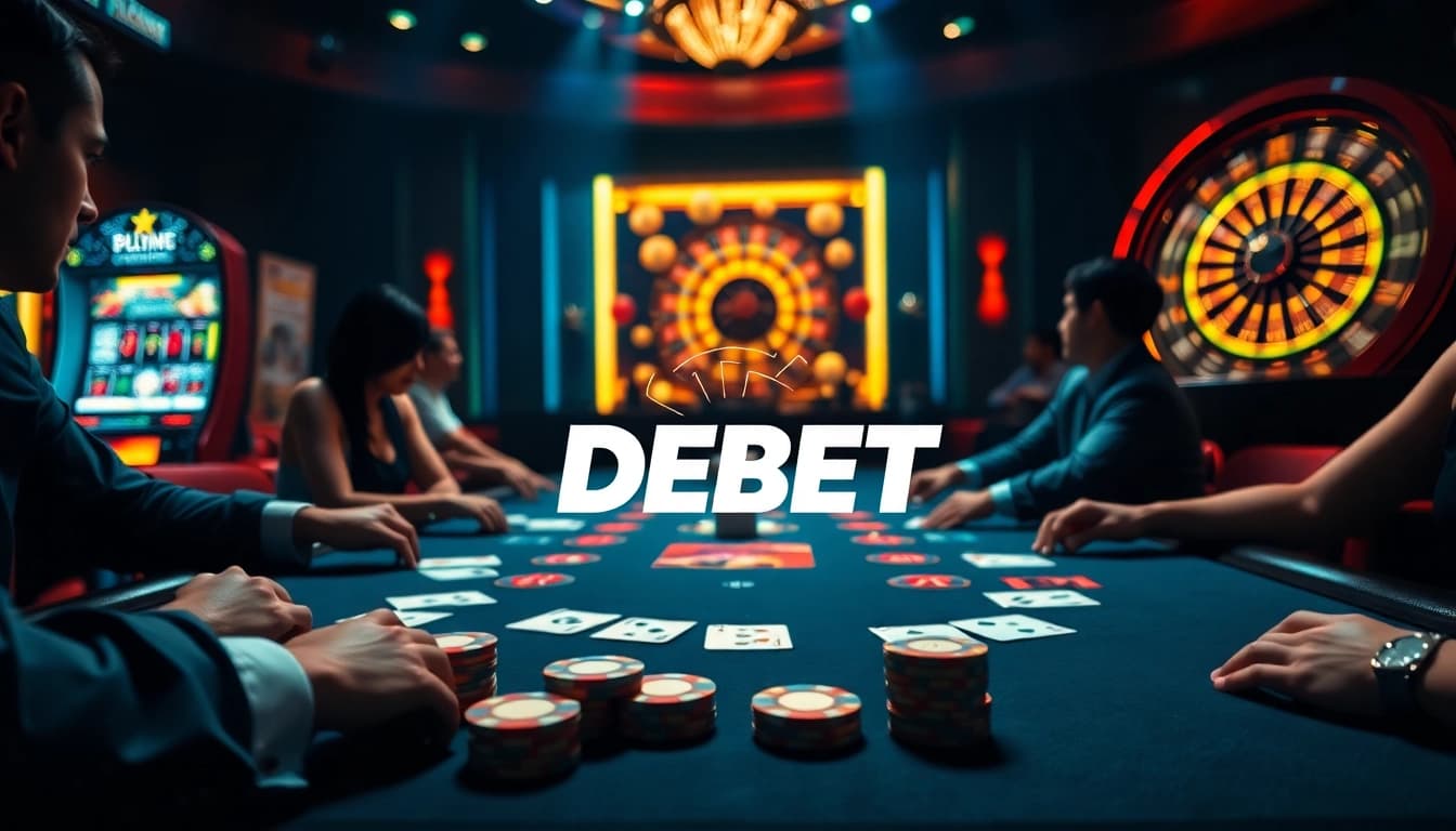 Experience the thrill of gaming at Cổng Game DEBET's luxurious casino.