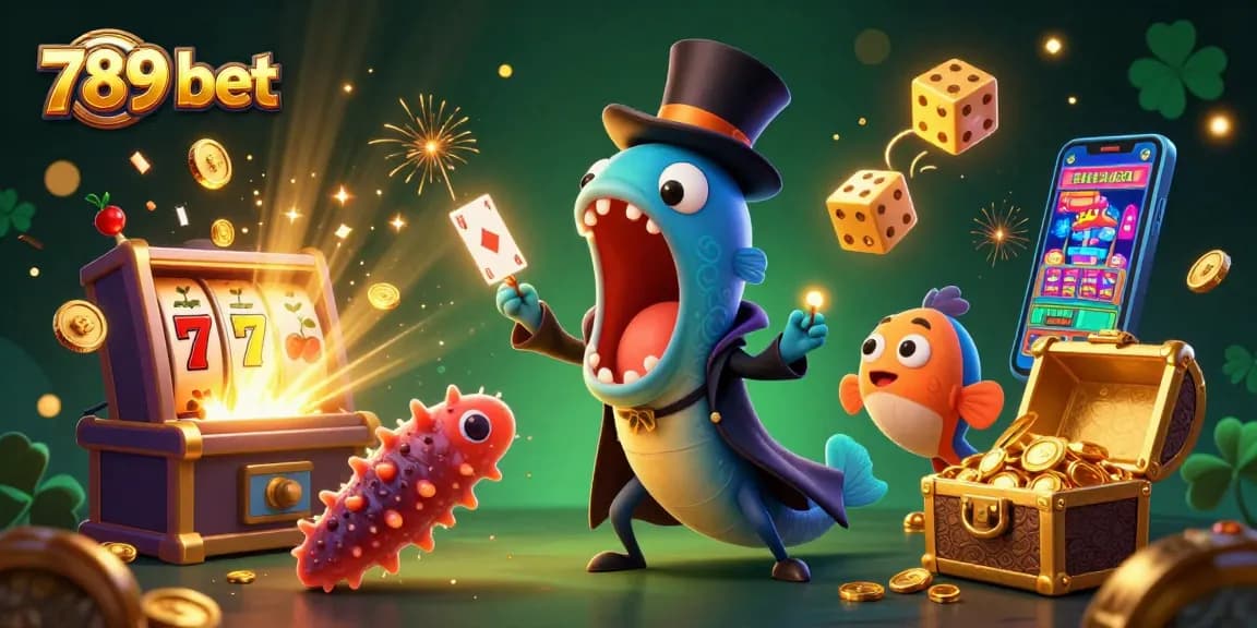 Experience thrilling gaming with 789 bet in this vibrant, action-packed casino scene.