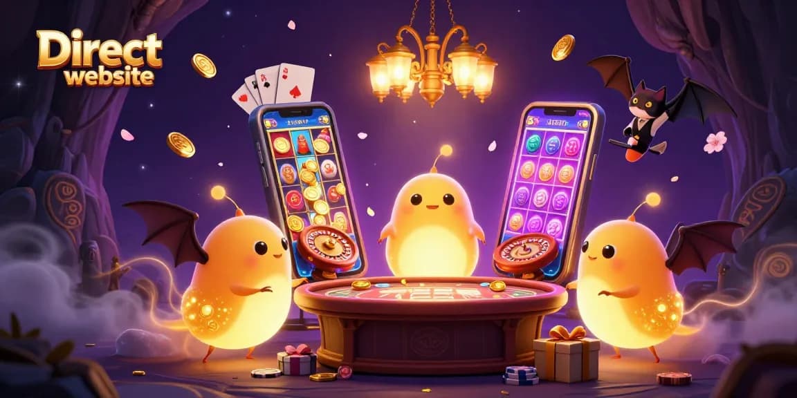 Spin and win at the Direct website casino with glowing glowworms lighting the way!