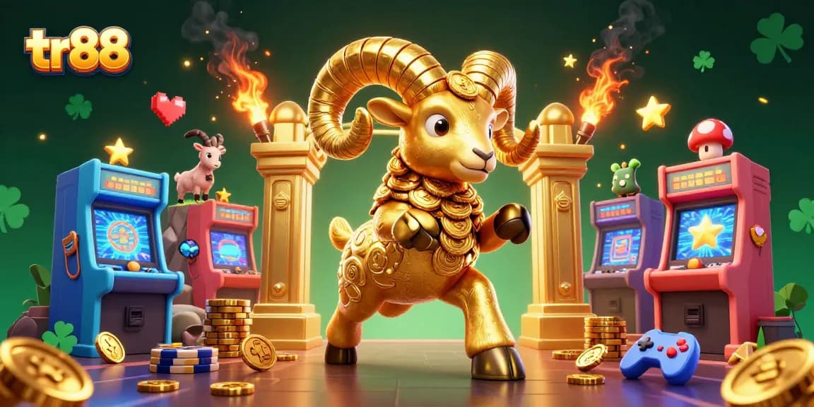 Experience thrilling gaming at tr88 with fun 3D casino illustrations showcasing excitement and vibrant elements.