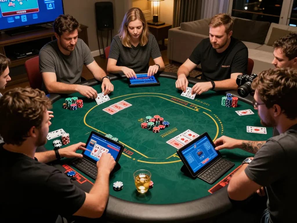 Join the thrilling online poker gameplay at rikvip with players engaged in dynamic betting strategies.
