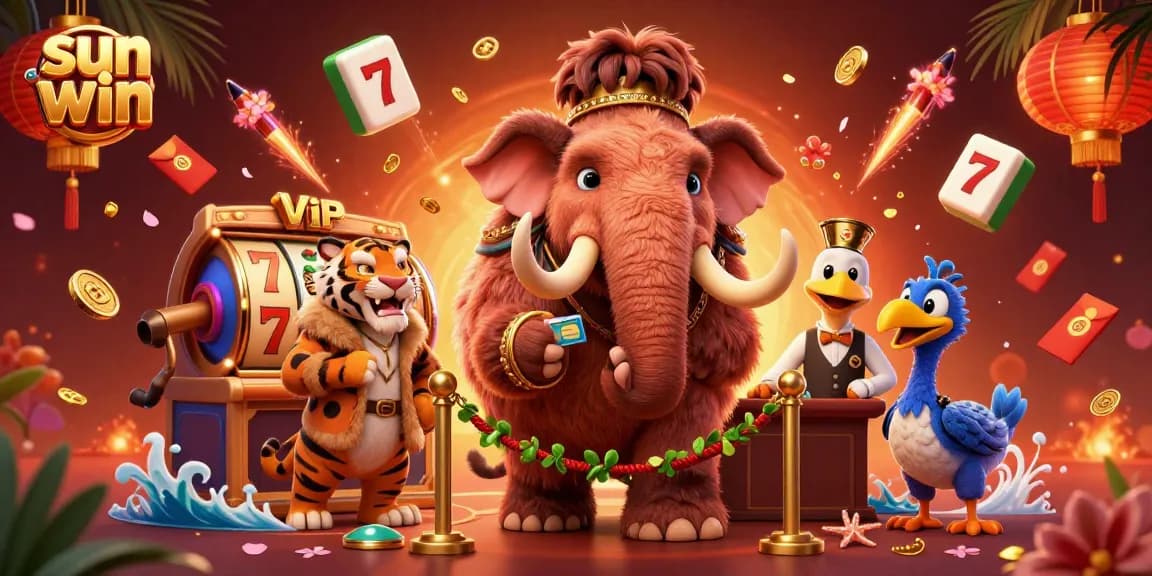 Experience the excitement of sun win at this vibrant casino scene featuring dynamic character interactions and fun gaming elements.