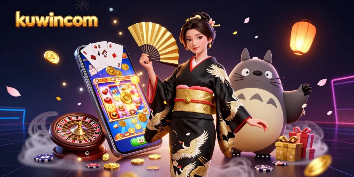 Engage with exciting gaming at kuwincom featuring vibrant 3D characters and dynamic casino elements.
