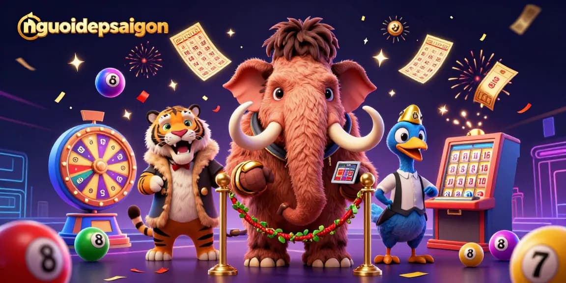 Experience excitement at nguoidepsaigon with dynamic lottery gameplay featuring vibrant elements and unique characters.