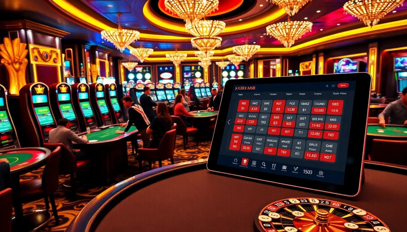 Gamble with excitement at https://xx88.moe/ showcasing vibrant casino tables and thrilling slot machines.
