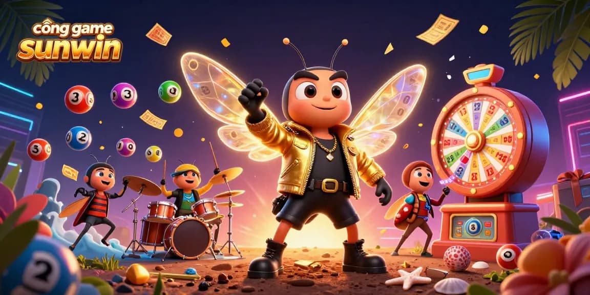 Play thrilling games with cổng game sunwin featuring vibrant lottery elements and characters.