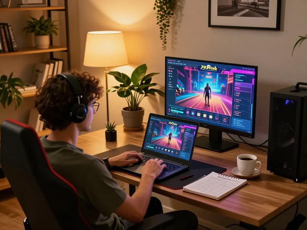Engaged player experiencing 789club online gaming for a thrilling casino experience.