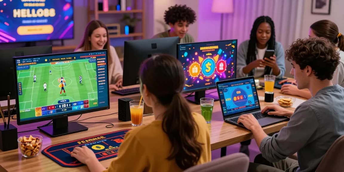 Engaging online gaming experience at nhà cái HELLO88 with players enjoying vibrant games and rewards.