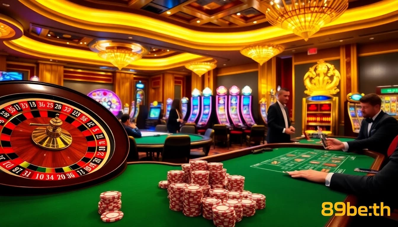 Experience the thrill of gambling at 89bet.sh with engaging casino tables and gaming action.