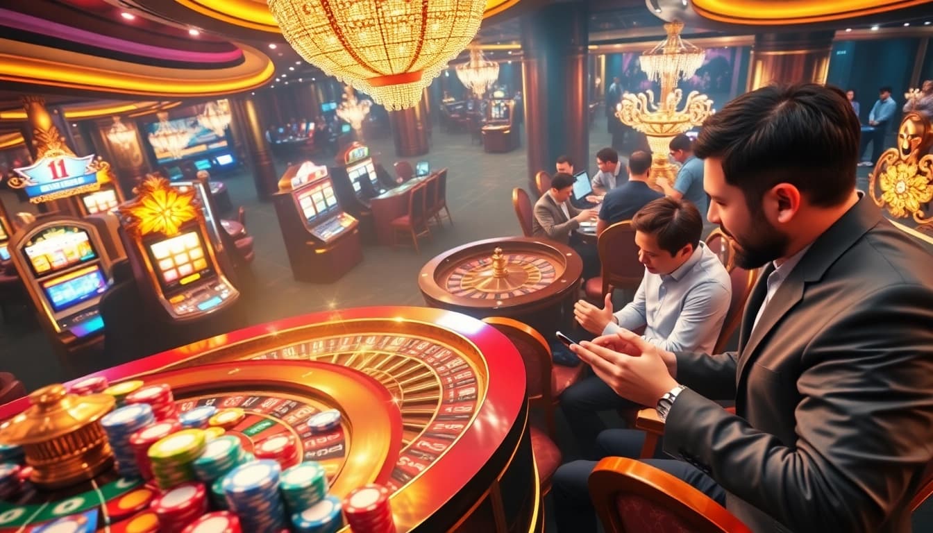 Engage in live dealer games at PS99 COM, showcasing vibrant casino elements and thrilling player interactions.