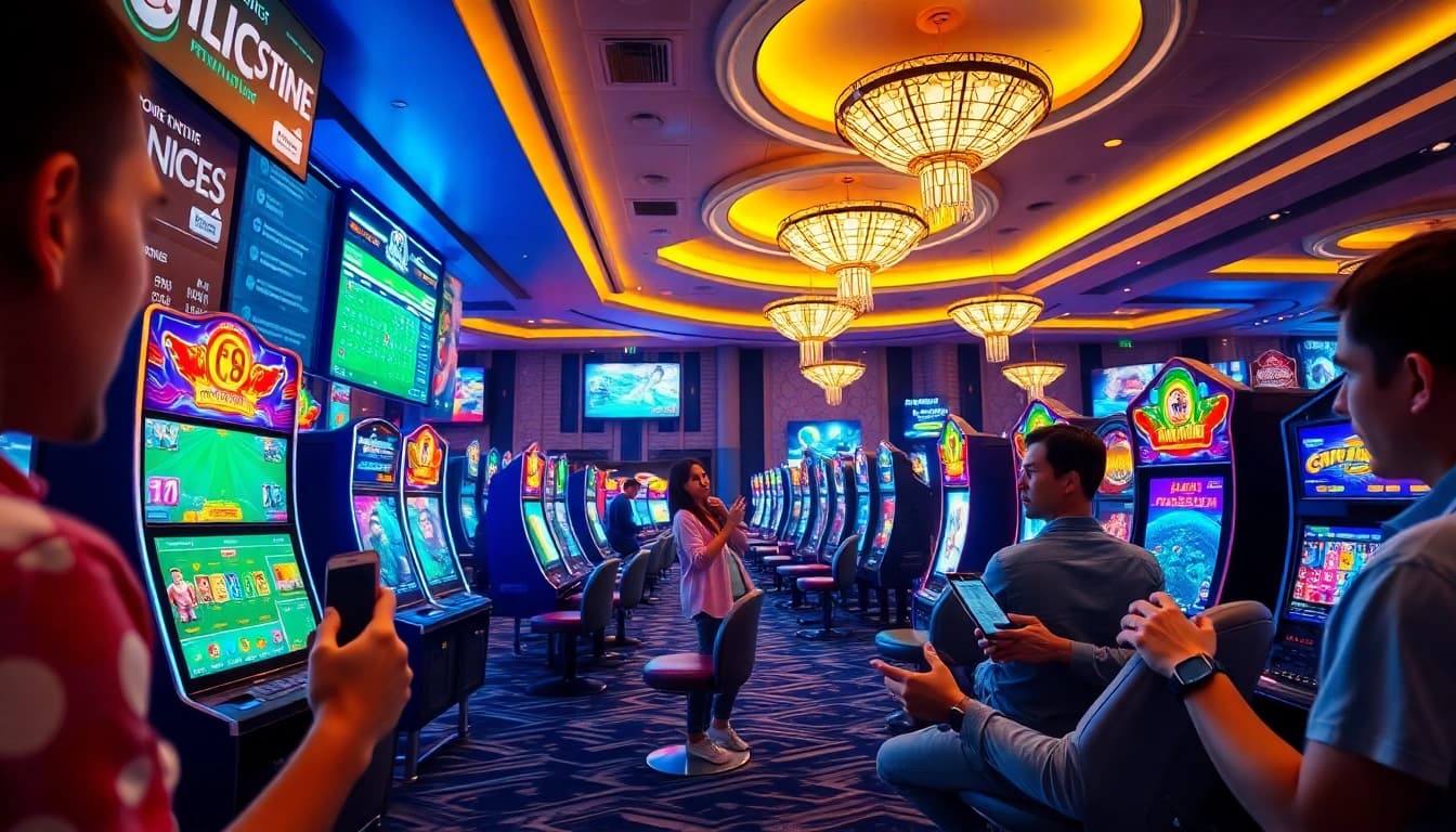 Exciting gaming environment showcasing players engaged with 69 VN 11's online betting and casino games.