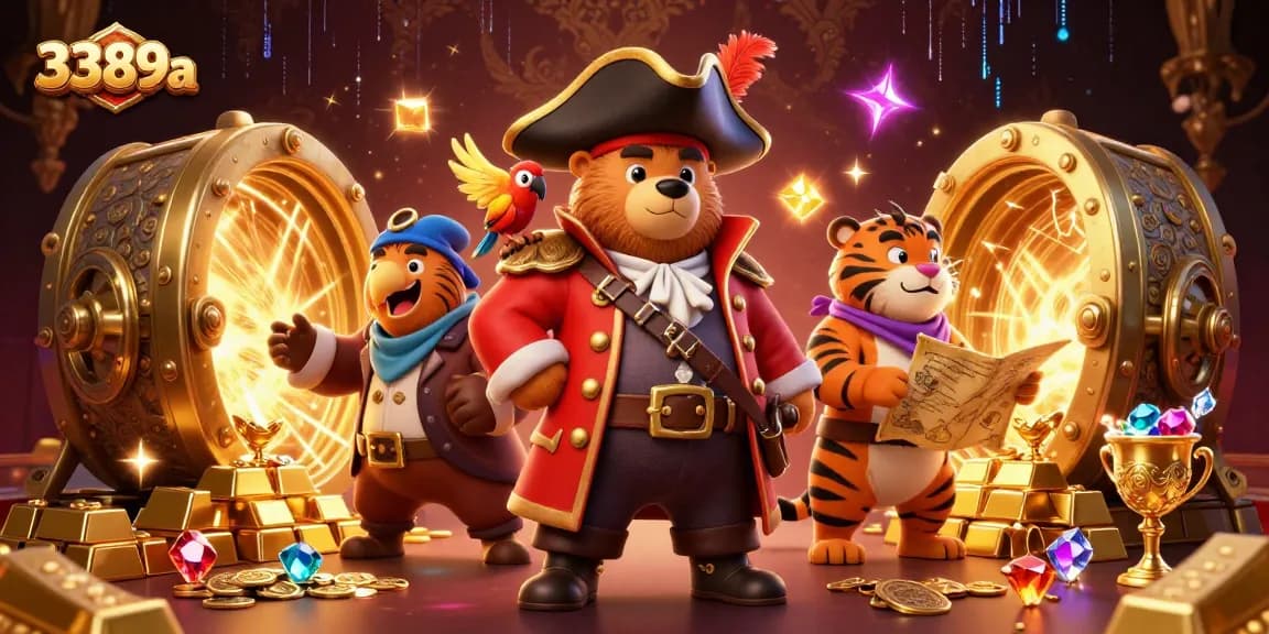 Experience thrilling moments at 3389a with pirate-themed 3D casino adventure, treasure and gambling elements!