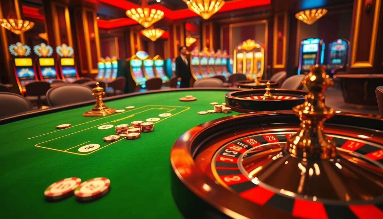 Engage in the thrill of high-stakes poker at the luxurious dh88 casino table.