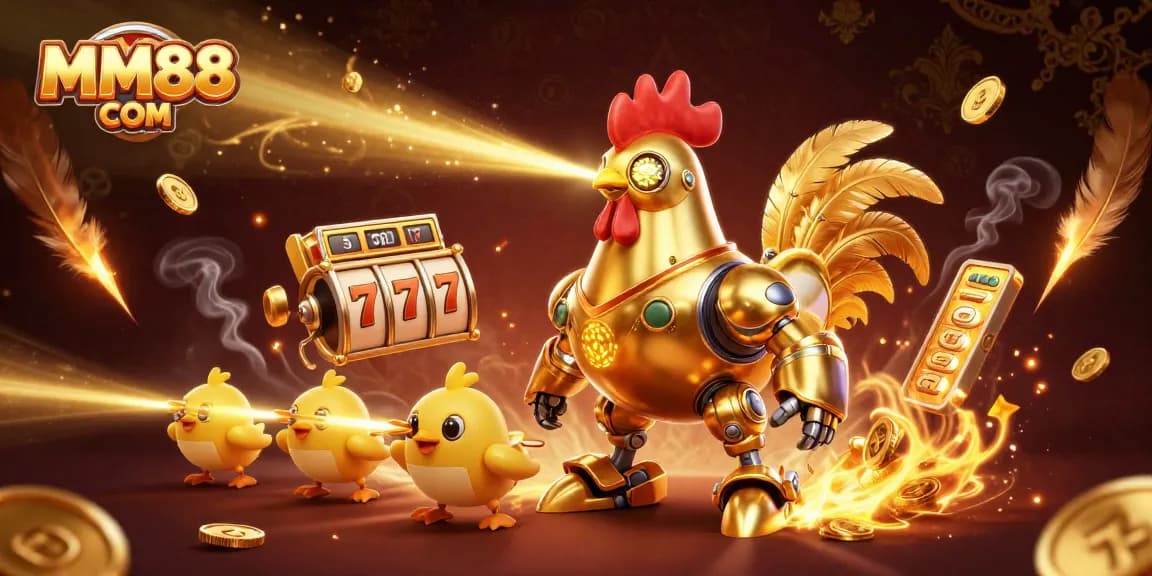 Engage in thrilling slots action with MM88 COM's retro-futuristic casino adventure.