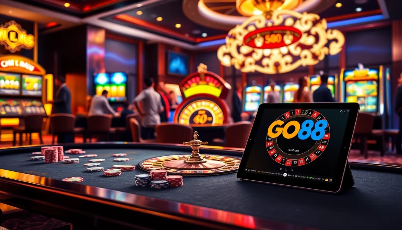 Experience high-stakes excitement at Trang Chủ GO88 with vibrant casino games and enthusiastic players.