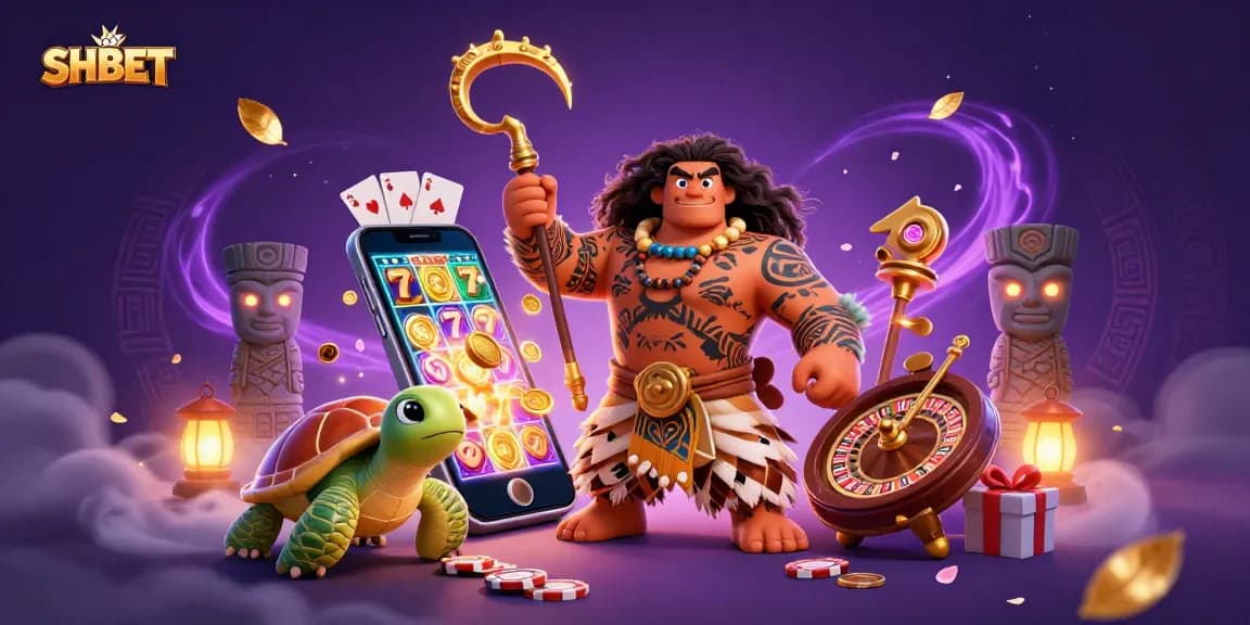 SHBET offers vibrant gameplay through 3D casino scenes featuring golden hook and holistic gaming experiences.