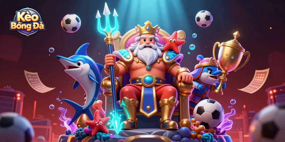 Kèo Bóng Đá engages bettors with vibrant sports visuals and dynamic betting elements in a captivating scene.