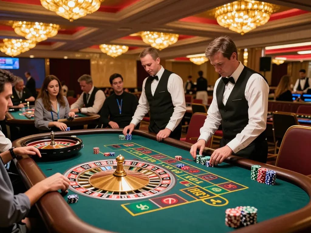 Go 88 players enjoy thrilling roulette action at a luxurious casino