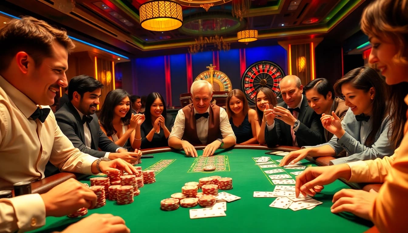 Experience the thrill of gambling with go 88 poker chips on a luxurious casino table.