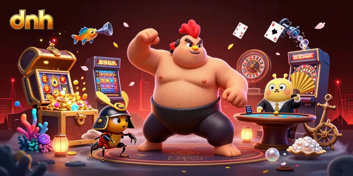 Experience the thrilling game action with dnh at this vibrant casino scene full of excitement and winning opportunities.