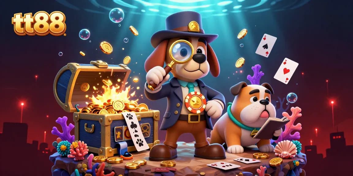 Experience thrilling gameplay with tt88 featuring a 3D cartoon detective discovering exciting casino treasures.