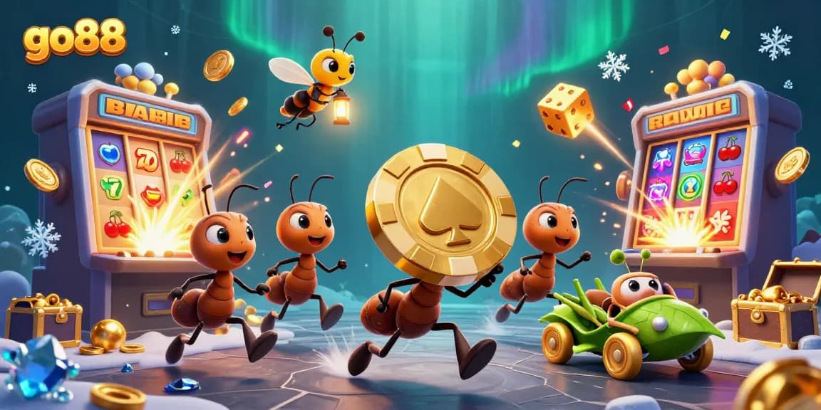 Experience the excitement of go88 as ants pull off a heist in a vibrant casino world full of rewards.