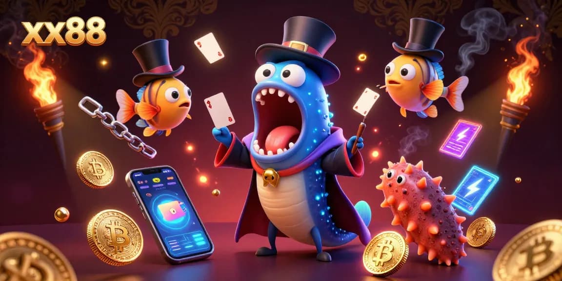Engage in the thrilling experience of xx88 with interactive 3D animation featuring magical sea creatures.