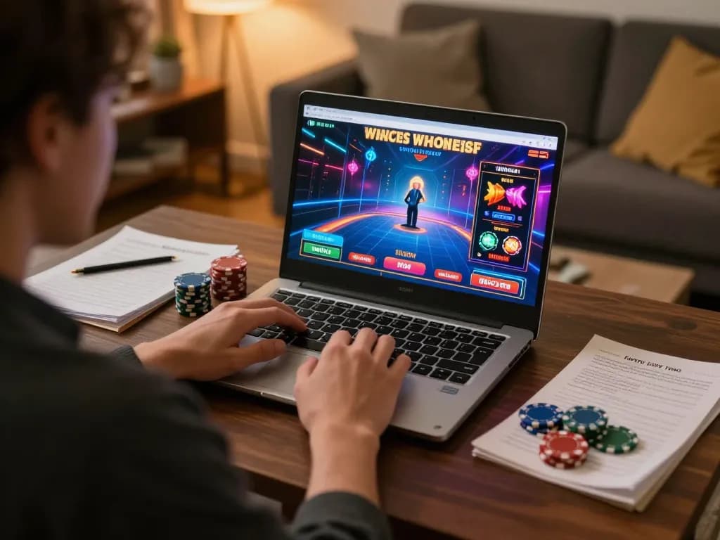 Lô Đề Uy Tín player strategizing bets while engaging with online casino games from home.
