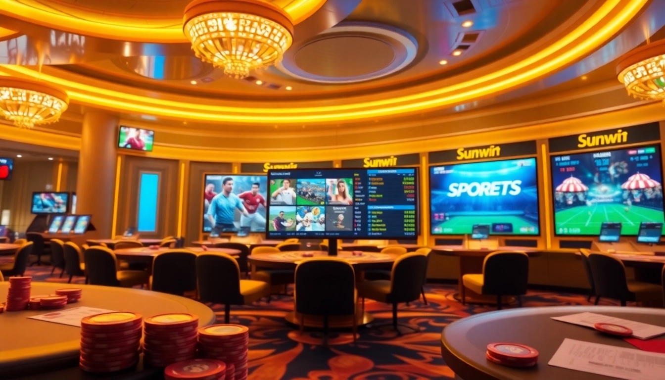 Engaging Thể thao Sunwin sports betting interface with vibrant visuals and interactive elements.