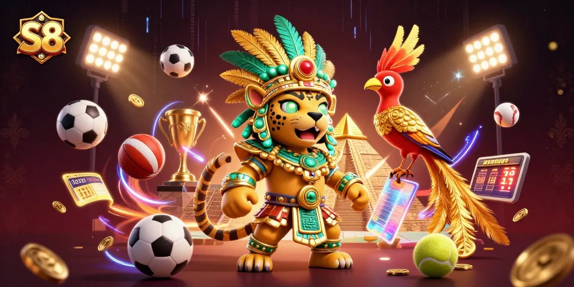 Experience thrilling sports betting with S8's vibrant casino atmosphere and dynamic gameplay elements.