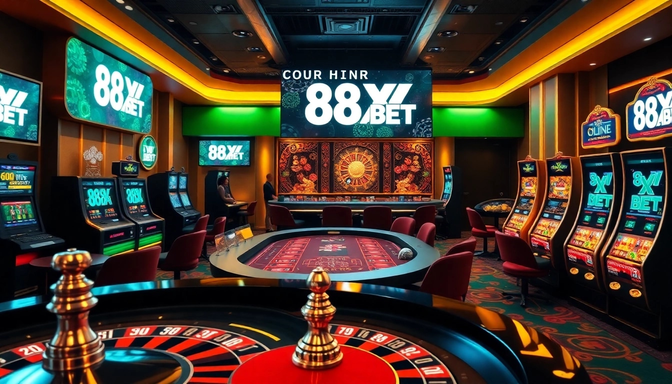 Enjoying 88XX BET at a luxurious online casino with vibrant games and exciting opportunities.