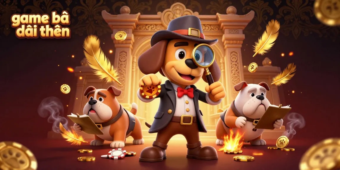 Betting action in the game bài đổi thưởng illustrated with cartoon characters and casino elements.