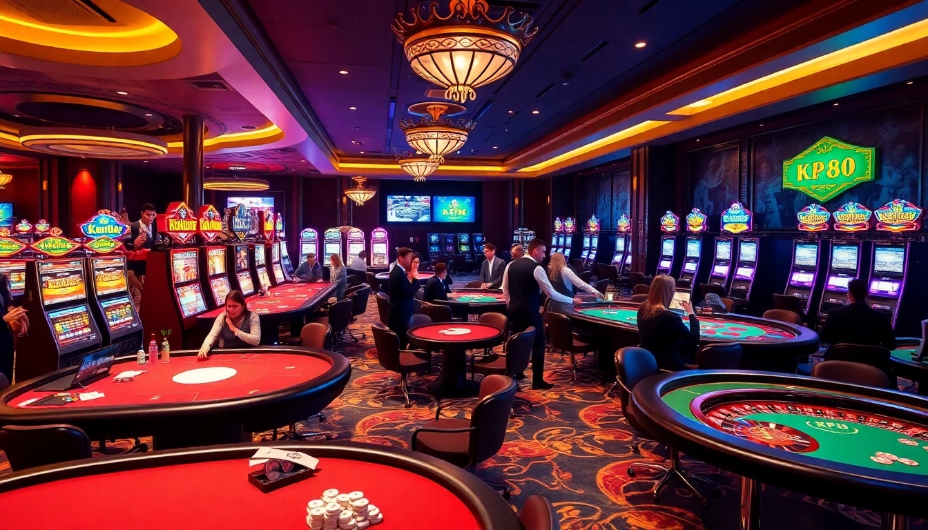 Excited gamblers at KP88 casino tables enjoying professional live dealer games.