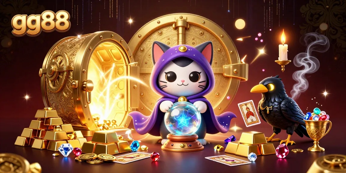 Engage in thrilling gaming experiences at gg88 with a captivating 3D casino illustration.